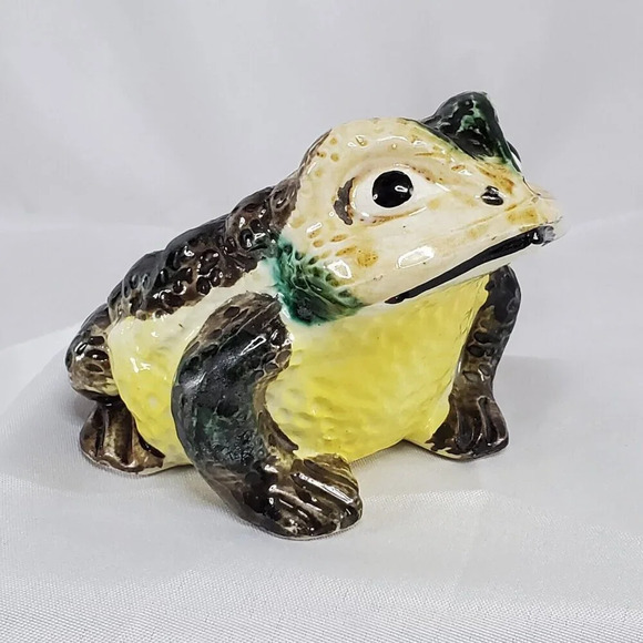 Other - Vintage Zenith Japan Ceramic Frog Pottery Hirado Style Toad Figurine Kitch